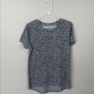 Grey Cheetah Print T-Shirt